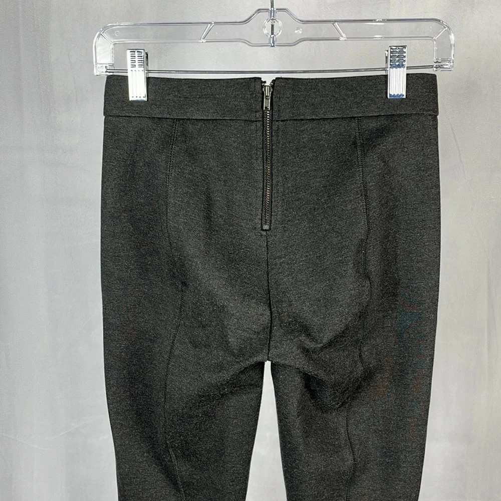 J Crew Pixie‎ Ponte Stretch Pant in Charcoal Gray.